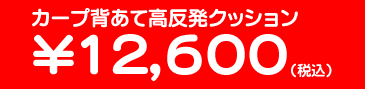 カープ背あて高反発クッション¥12,600(税込)