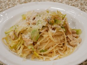 春キャベツとささみのチーズソースパスタ レシピ ひろしま満点ママ Tssテレビ新広島