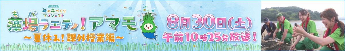 藻場ラエティ!アマモ～夏休み!課外授業編～8月30日(土)午前10時25分放送!