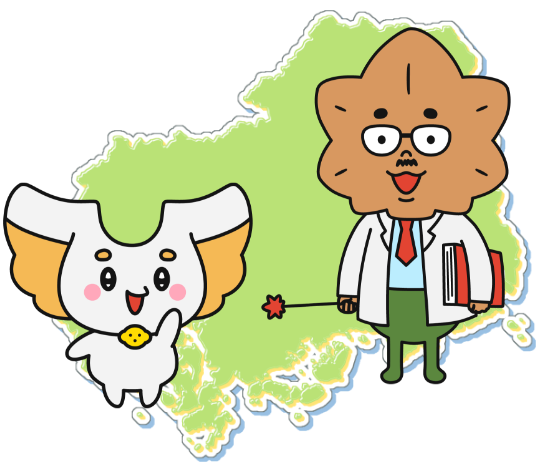 ひろみん、Dr.モーミン、広島県のイラスト