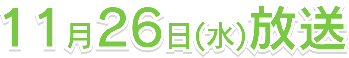 11月26日(水)放送