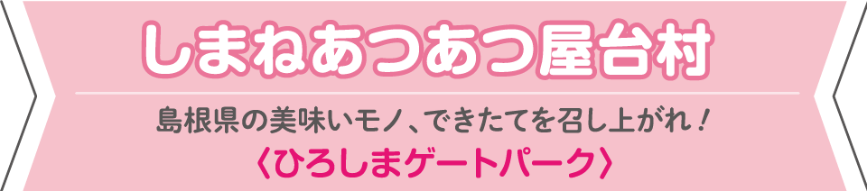 しまねあつあつ屋台村 ひろしまゲートパーク